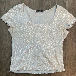 Brandy Melville flower crop top